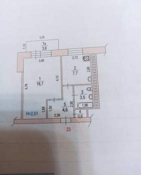 1-к квартира, на длительный срок, 35м2, 7/10 этаж
