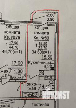Студия квартира, на длительный срок, 35м2, 18/25 этаж