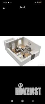 1-к квартира, на длительный срок, 32м2, 18/18 этаж