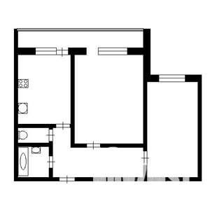 2-к квартира, на длительный срок, 50м2, 5/9 этаж