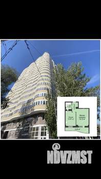 1-к квартира, посуточно, 54м2, 4/22 этаж