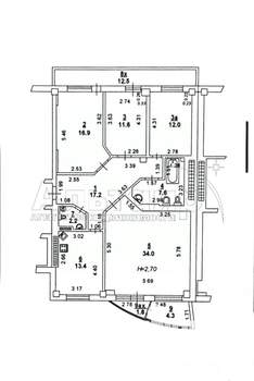 4-к квартира, на длительный срок, 134м2, 6/10 этаж
