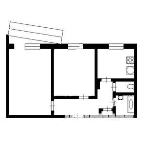 2-к квартира, на длительный срок, 58м2, 4/10 этаж