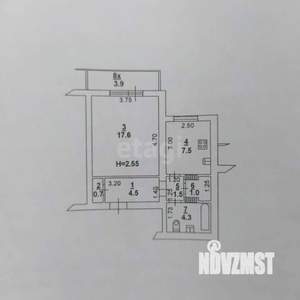 1-к квартира, на длительный срок, 40м2, 7/17 этаж