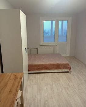 Студия квартира, на длительный срок, 27м2, 4/17 этаж