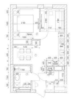 1-к квартира, на длительный срок, 40м2, 20/24 этаж