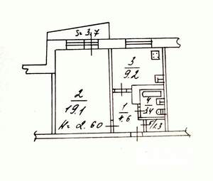1-к квартира, на длительный срок, 42м2, 6/11 этаж