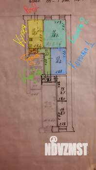 2-к квартира, на длительный срок, 51м2, 1/2 этаж