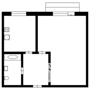 1-к квартира, на длительный срок, 35м2, 2/5 этаж