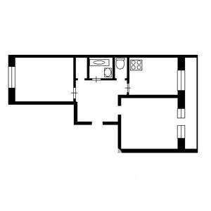 2-к квартира, на длительный срок, 53м2, 2/9 этаж