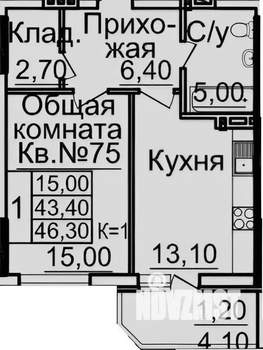 1-к квартира, на длительный срок, 48м2, 3/11 этаж