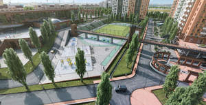 Студия квартира, на длительный срок, 38м2, 22/25 этаж