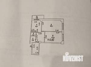 2-к квартира, на длительный срок, 52м2, 3/16 этаж