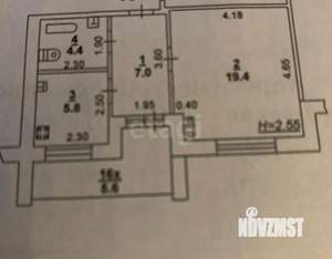 1-к квартира, на длительный срок, 38м2, 3/11 этаж
