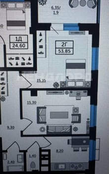 2-к квартира, на длительный срок, 57м2, 15/24 этаж