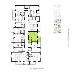 1-к квартира, вторичка, 39м2, 23/24 этаж