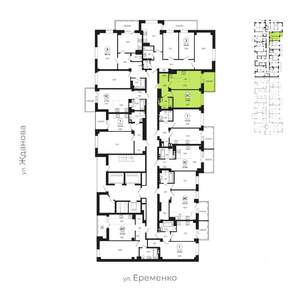 2-к квартира, вторичка, 41м2, 19/24 этаж