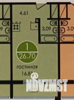 1-к квартира, вторичка, 27м2, 15/20 этаж
