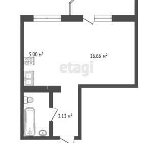 1-к квартира, вторичка, 32м2, 4/5 этаж