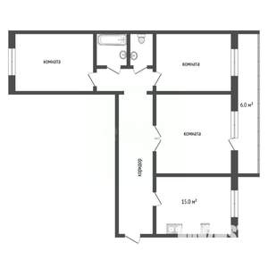 3-к квартира, вторичка, 85м2, 1/11 этаж