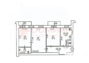 3-к квартира, вторичка, 64м2, 3/4 этаж
