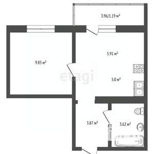 1-к квартира, вторичка, 30м2, 10/18 этаж