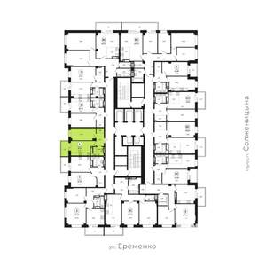 1-к квартира, вторичка, 37м2, 19/24 этаж