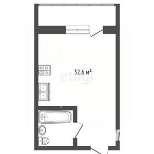 Студия квартира, вторичка, 33м2, 7/17 этаж