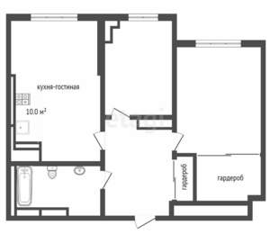 2-к квартира, вторичка, 50м2, 21/25 этаж