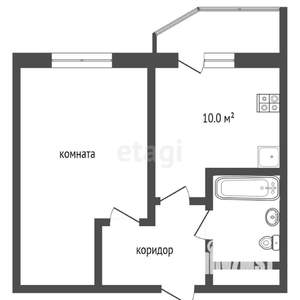 1-к квартира, вторичка, 37м2, 14/20 этаж