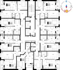 2-к квартира, вторичка, 56м2, 13/20 этаж