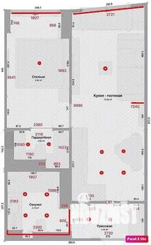 1-к квартира, вторичка, 40м2, 16/25 этаж