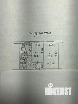 2-к квартира, вторичка, 44м2, 1/5 этаж