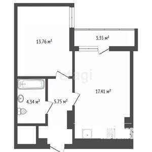 2-к квартира, вторичка, 60м2, 11/16 этаж