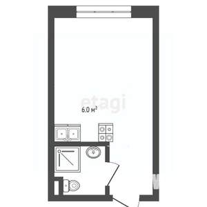 Студия квартира, вторичка, 36м2, 5/10 этаж