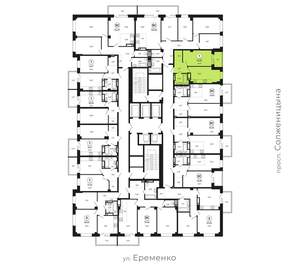 1-к квартира, вторичка, 43м2, 2/24 этаж