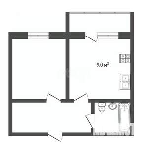 1-к квартира, вторичка, 34м2, 6/20 этаж