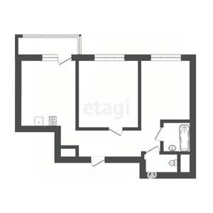 2-к квартира, вторичка, 44м2, 5/9 этаж