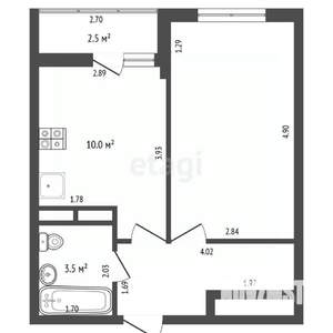 1-к квартира, вторичка, 36м2, 11/25 этаж