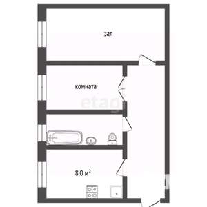 2-к квартира, вторичка, 42м2, 1/1 этаж
