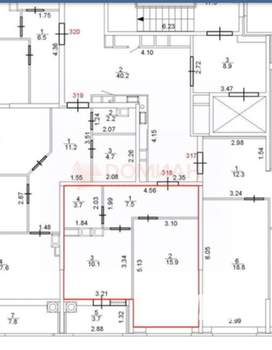 1-к квартира, вторичка, 40м2, 8/9 этаж