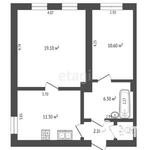 2-к квартира, вторичка, 32м2, 2/3 этаж