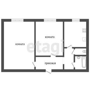 2-к квартира, вторичка, 42м2, 3/5 этаж