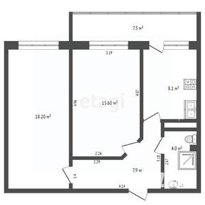 2-к квартира, вторичка, 98м2, 2/3 этаж