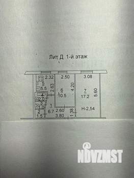 2-к квартира, вторичка, 44м2, 1/5 этаж