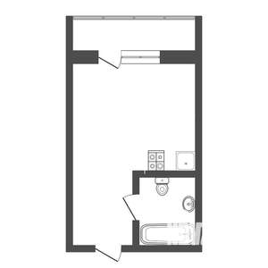 Студия квартира, вторичка, 31м2, 10/25 этаж