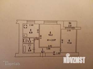 2-к квартира, вторичка, 46м2, 1/9 этаж