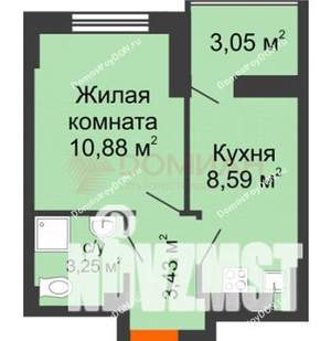 1-к квартира, вторичка, 30м2, 14/22 этаж
