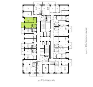 1-к квартира, вторичка, 41м2, 2/24 этаж