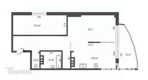 2-к квартира, вторичка, 61м2, 16/18 этаж